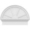 Ekena Millwork Half Round 4 Spoke Architectural Grade PVC Combination Pediment, 24"W x 18-3/4"H x 2-3/4"P PEDPC024X190HRO04 - alternate 2